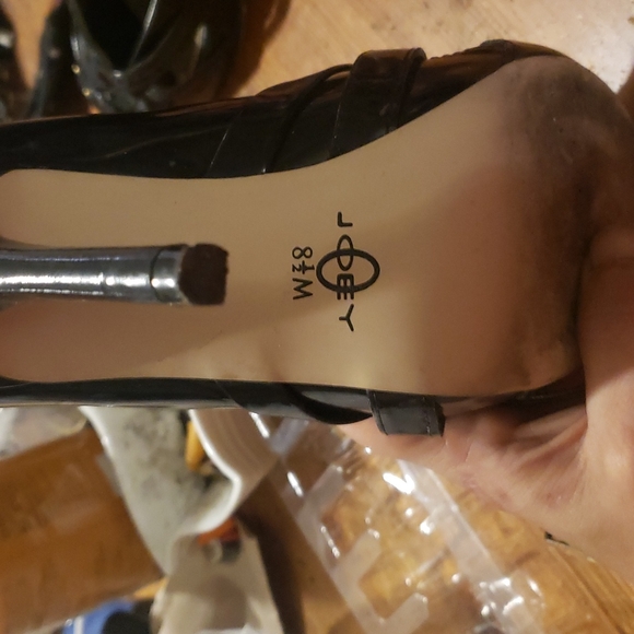 COPY - Joey peekaboo heeled sandals 8 and 1/2 wide - Picture 3 of 4